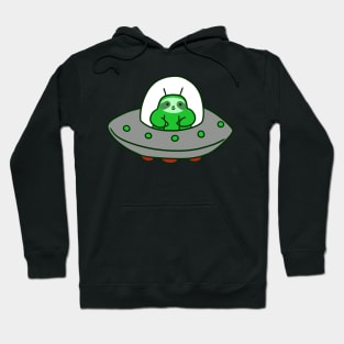 Alien UFO Sloth Hoodie